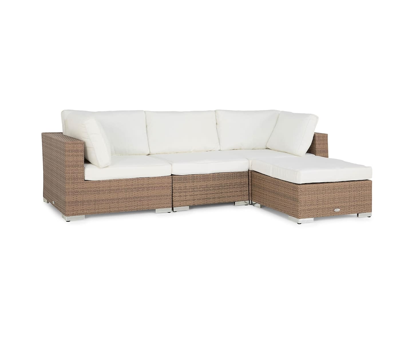 Nordic Outdoor Bora 4-sits Loungesoffa ink Divan Sand