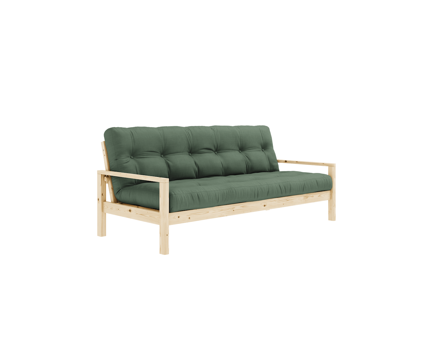 Karup Design Knob Bäddsoffa Natur/Olive Green 130cm