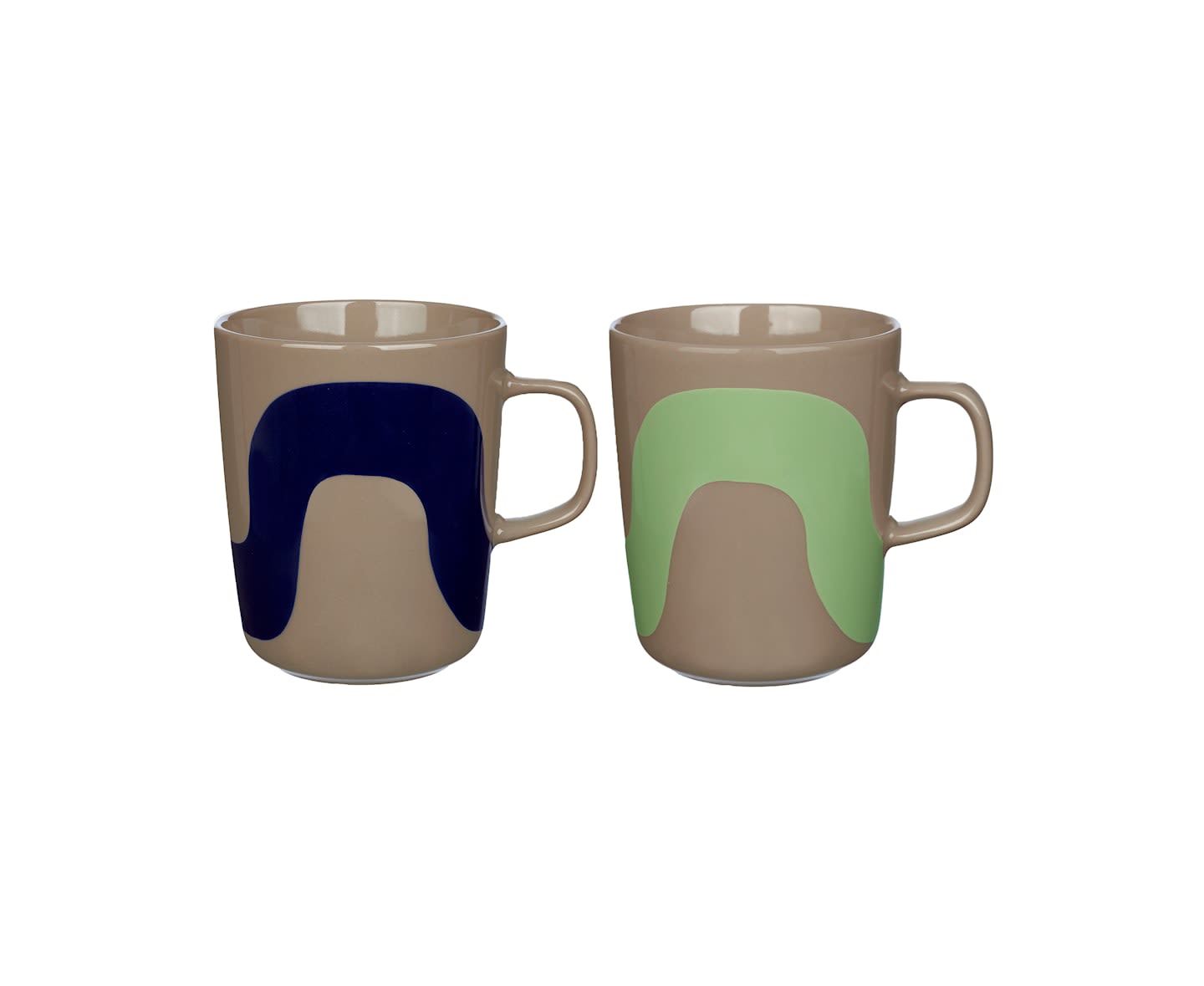 Marimekko Oiva/Seireeni Mugg Terra/Dark Blue/Mint 2-pack