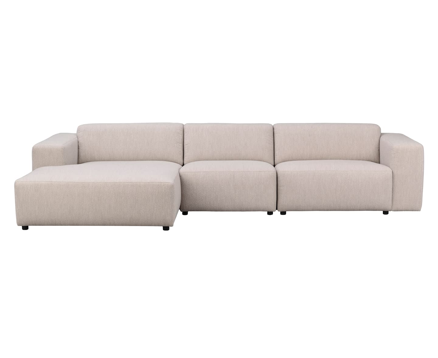 Rowico Home Willard 4-sits Soffa Schäslong Vänster Ljusbeige