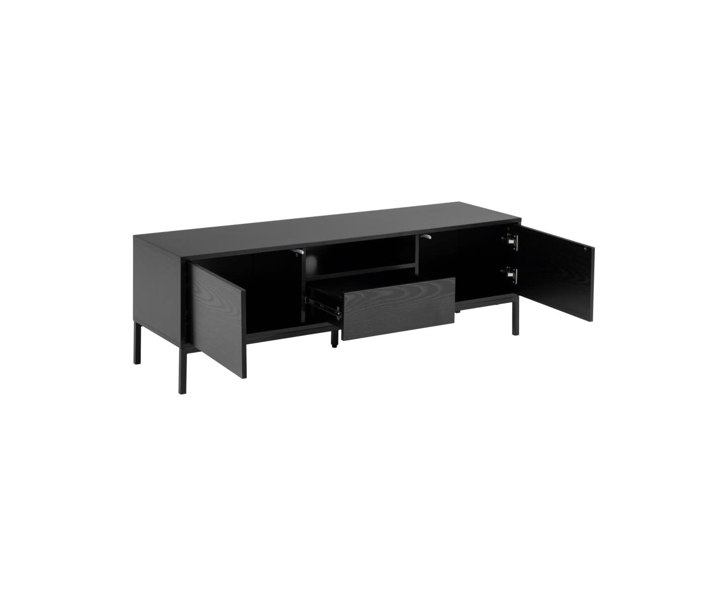 Nordic Home Vera TV-Schrank Schwarz 140cm