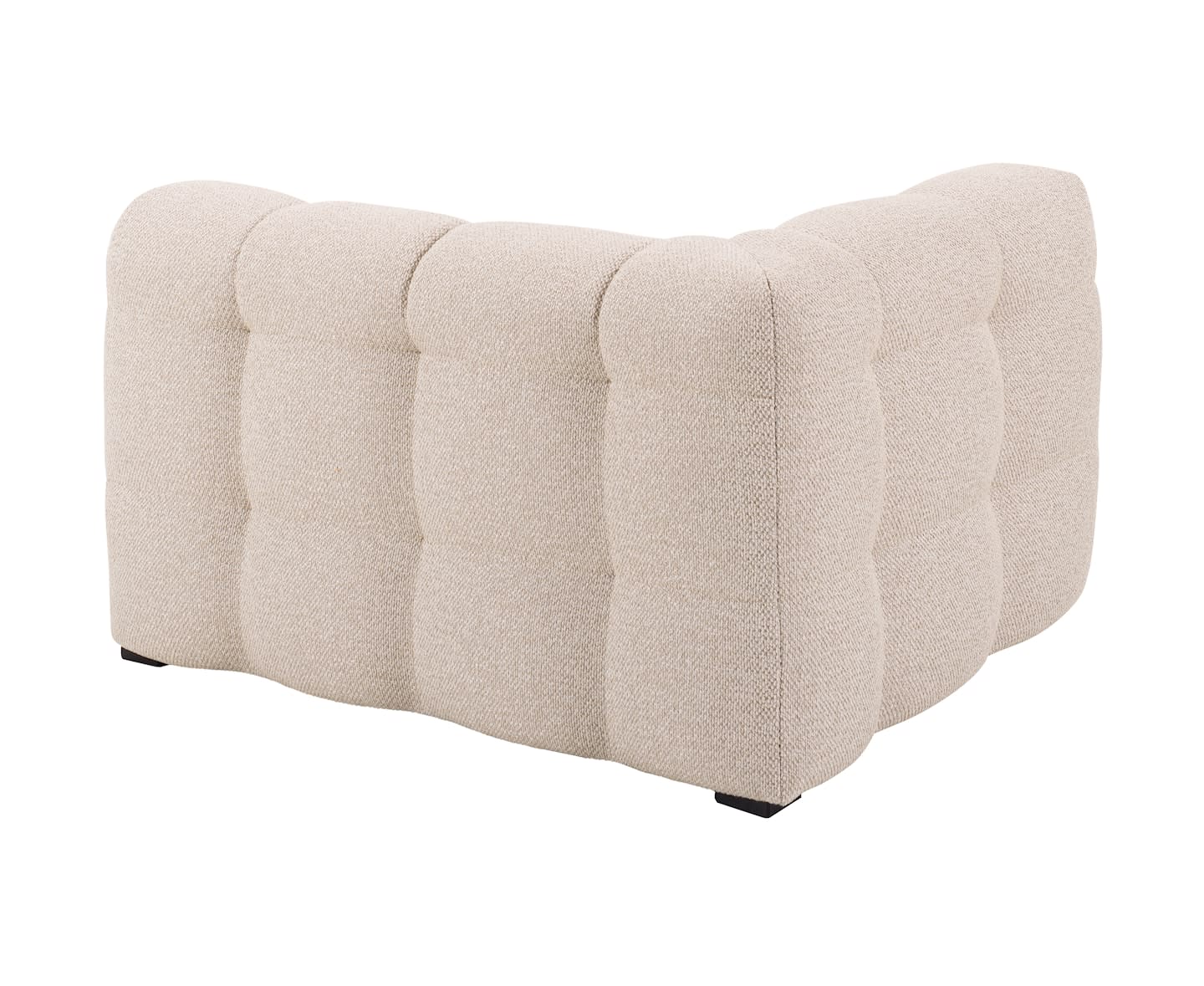 Sleepo Billie 1-sits Soffmodul Vänster Armstöd Beige Bouclé 118cm