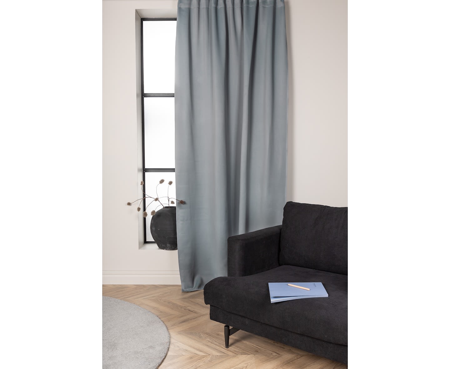 Venture Home Melissa Mörkläggande Gardinlängd Ljusgrå 290cm 2-pack