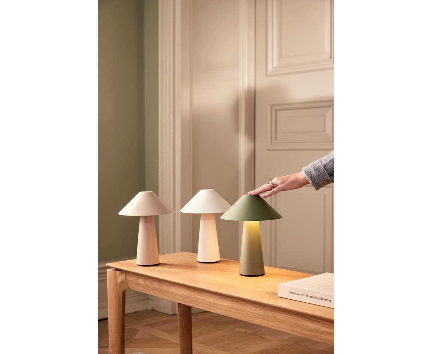 Globen Lighting Cannes Portabel Pöytävalaisin Mud 26cm