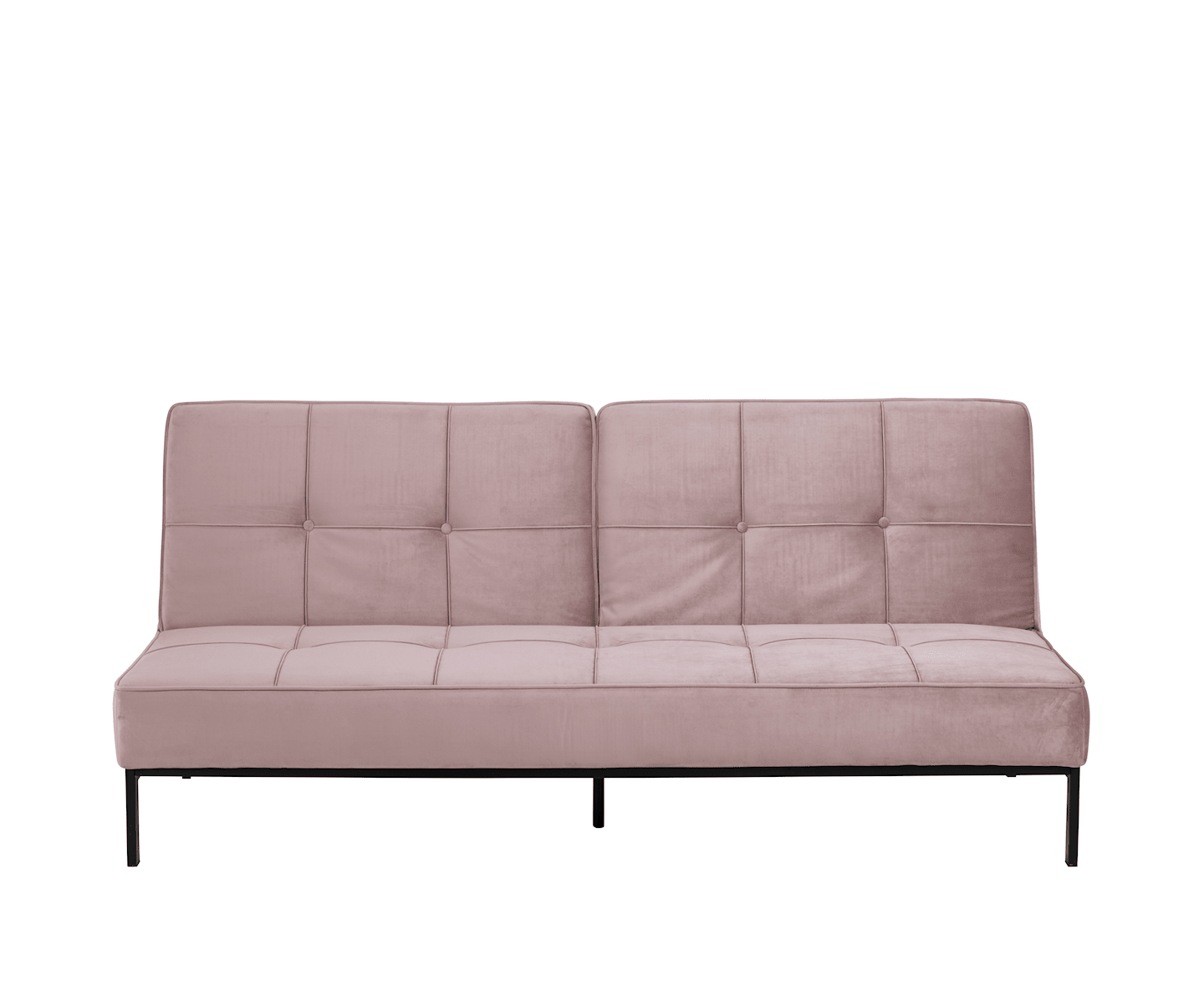 Nordic Home Sund Bäddsoffa Sammet Rosa 198cm