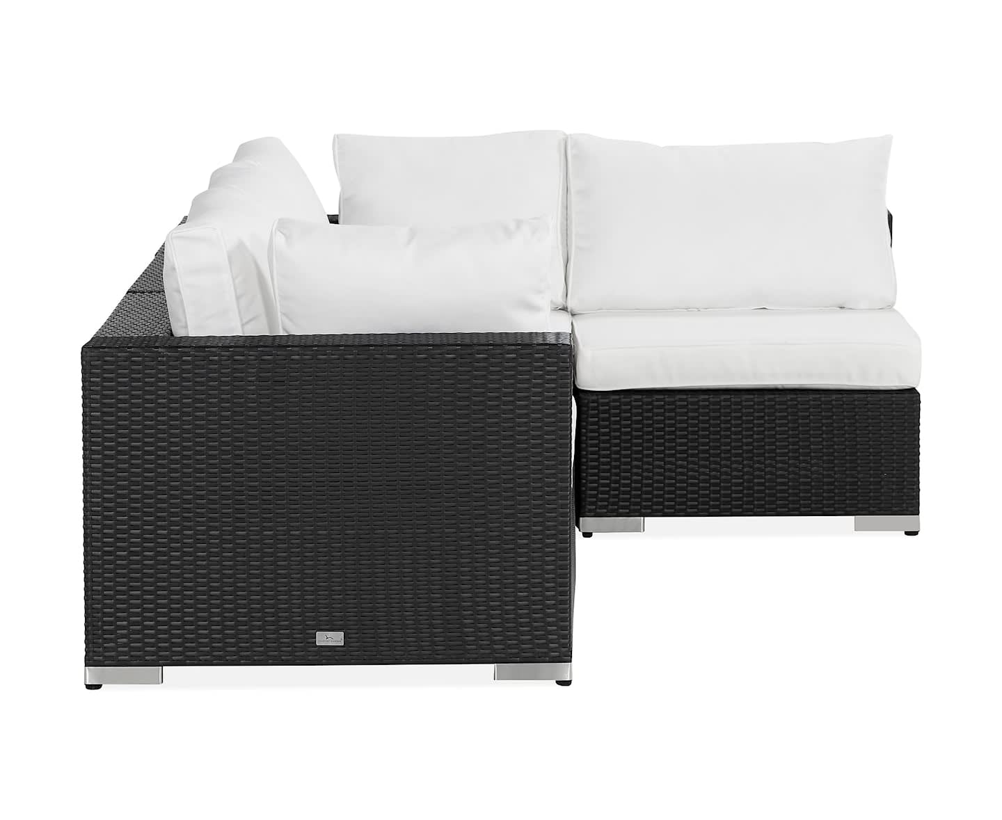 Nordic Outdoor Bora 4-seters lounge sofa Sort