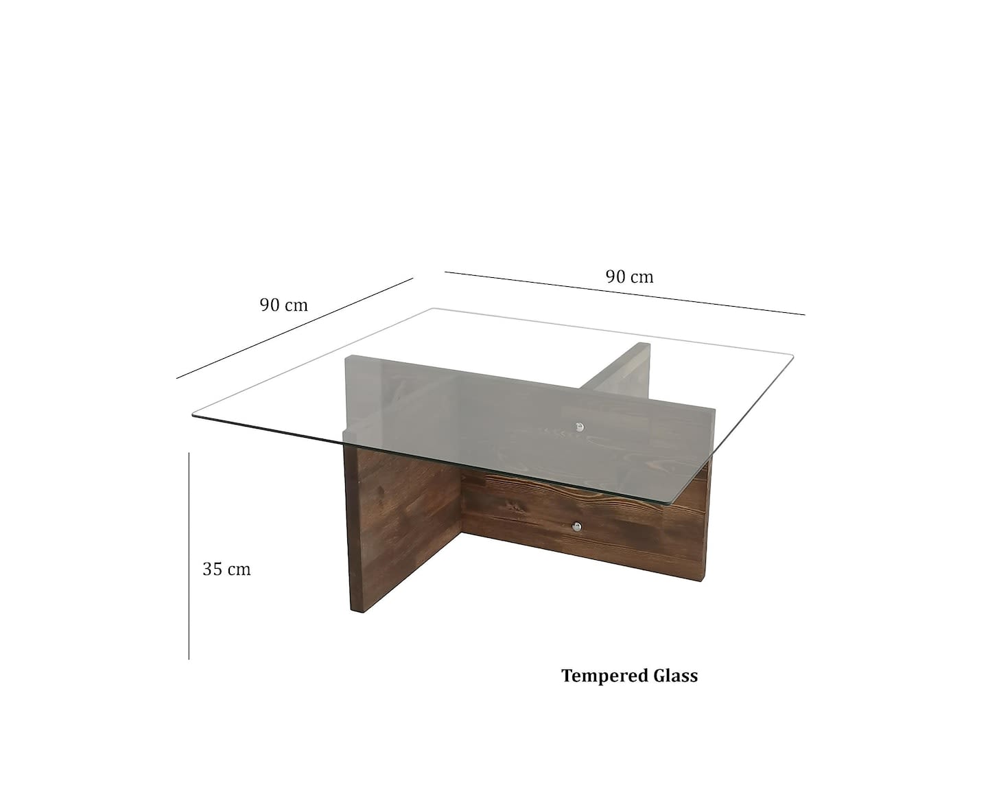 Nordic Home Nell Soffbord Valnöt 90cm