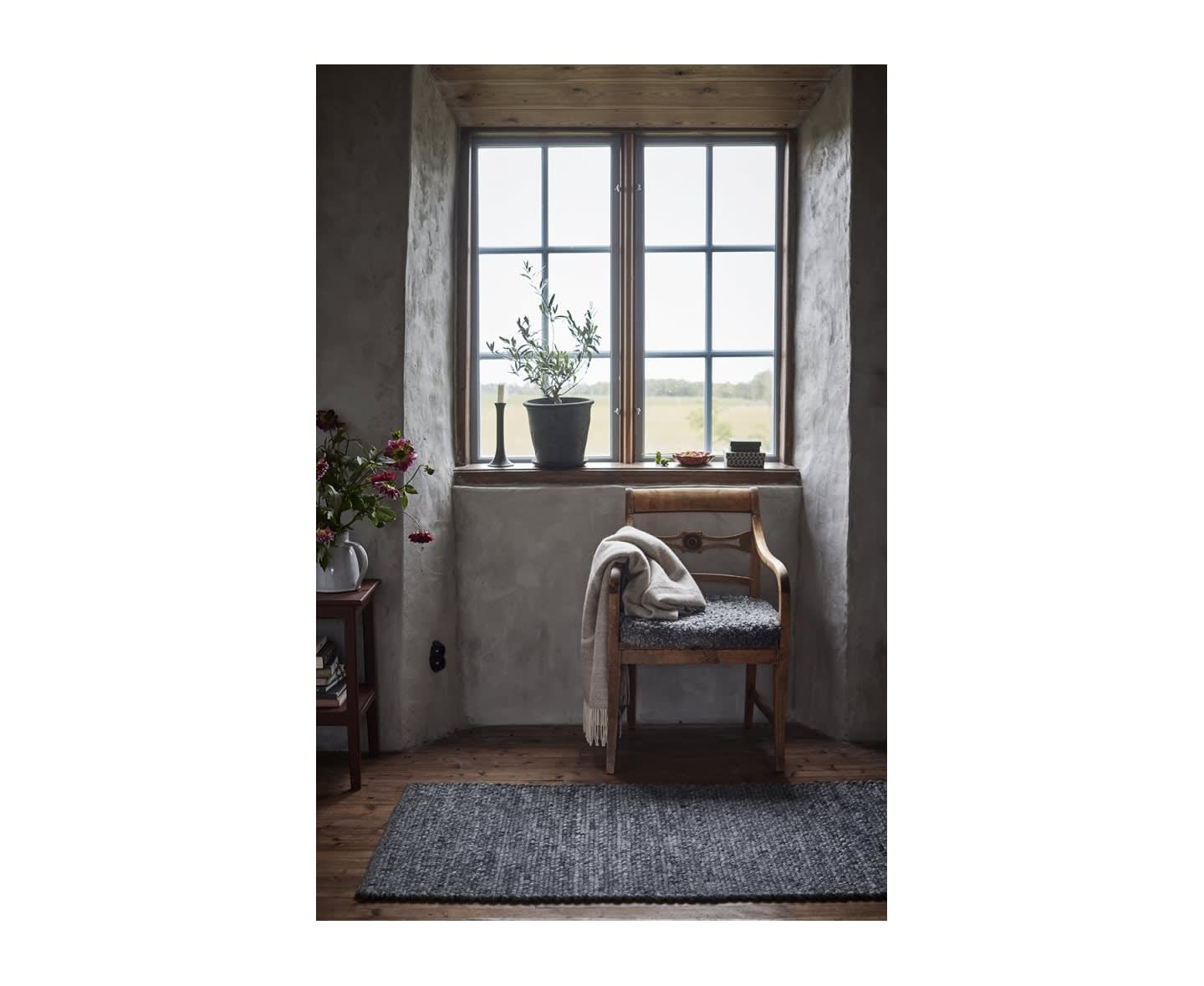 Classic Collection Merino Woll-Läufer Granit 80x250