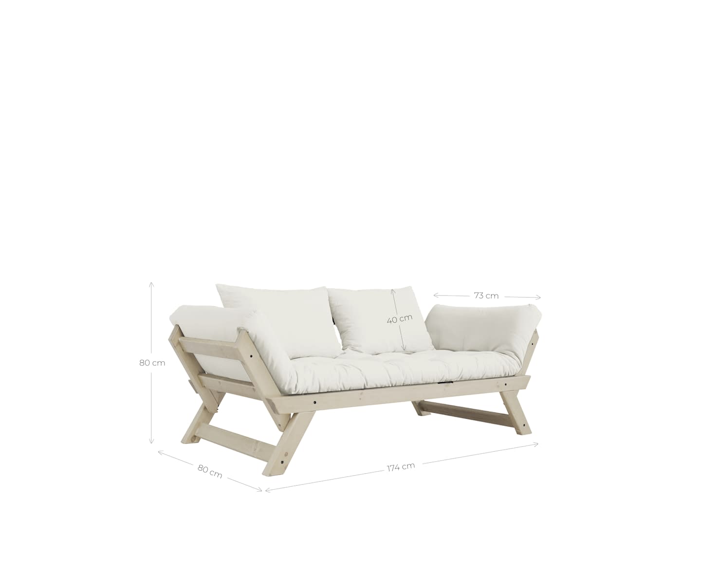 Karup Design Bebop Tagesbett Natur/Beige 174cm