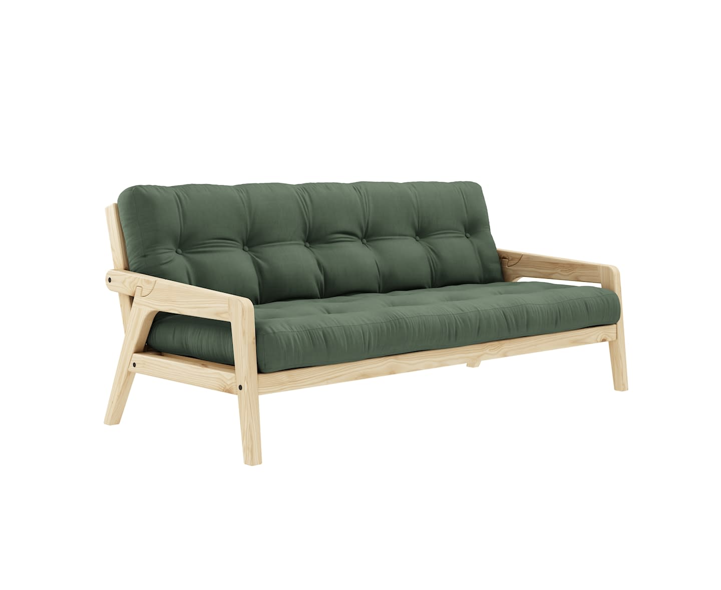 Karup Design Grab Bäddsoffa Natur/Olive Green 204cm