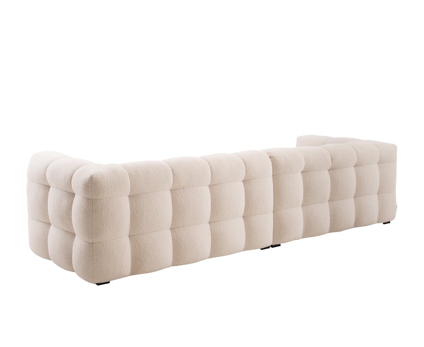 Sleepo Billie 4-Sitzer Sofa in Creme Teddy