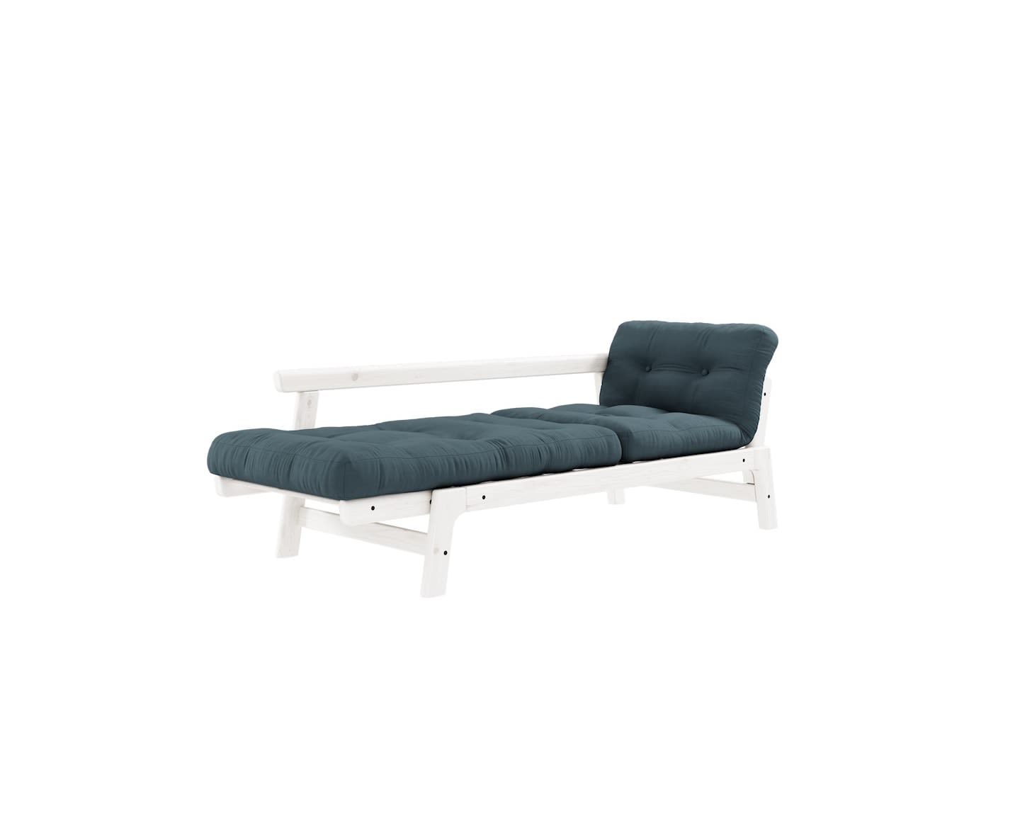 Karup Design Step Bäddsoffa Vit/Petrol Blue 200cm