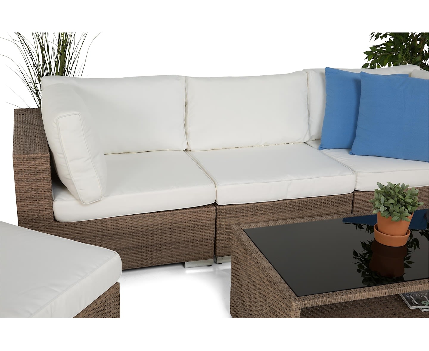 Nordic Outdoor Bora 5-seters Loungegruppe inkl. Bord med Oppbevaringssand