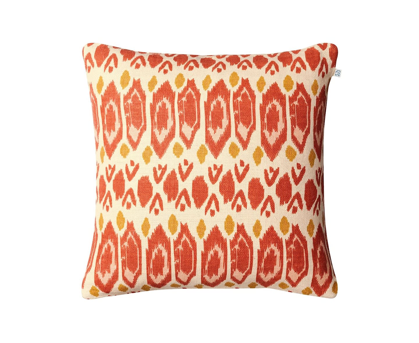 Chhatwal &amp; Jonsson Ikat Bombay Putetrekk Apricot Orange/Rose/Spicy Yellow 50x50