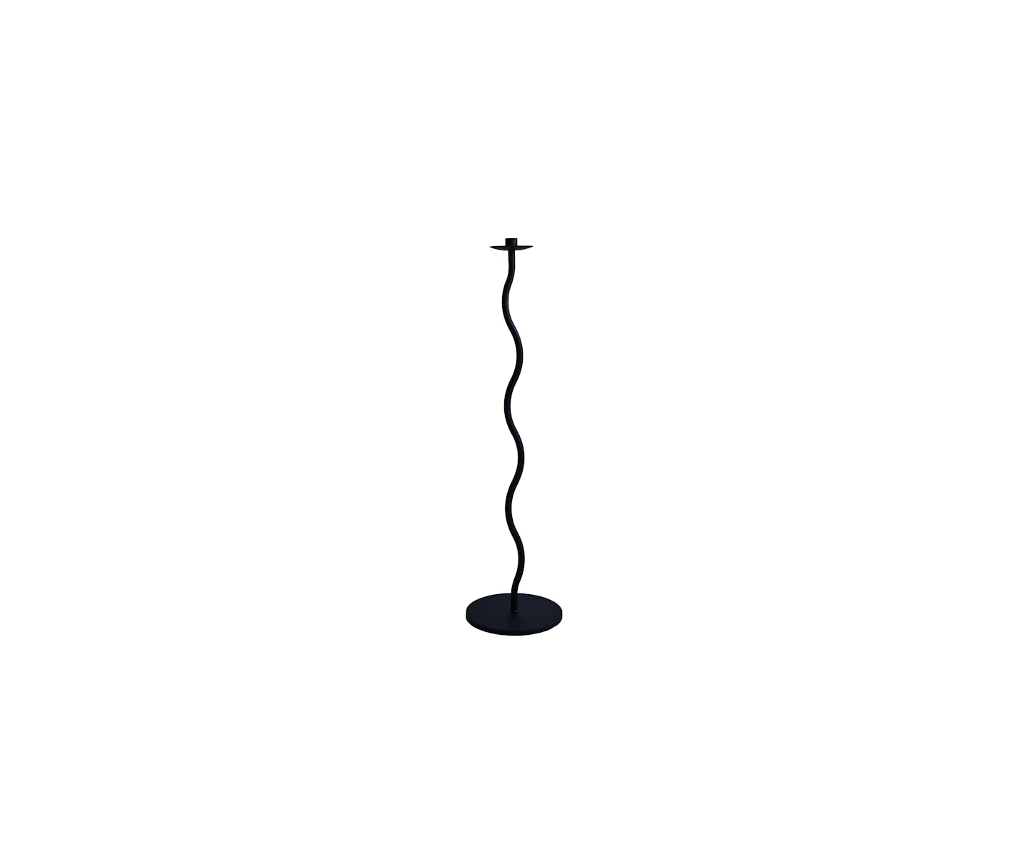 Cooee Design Curved Lattia Kynttilänjalka Black 85cm