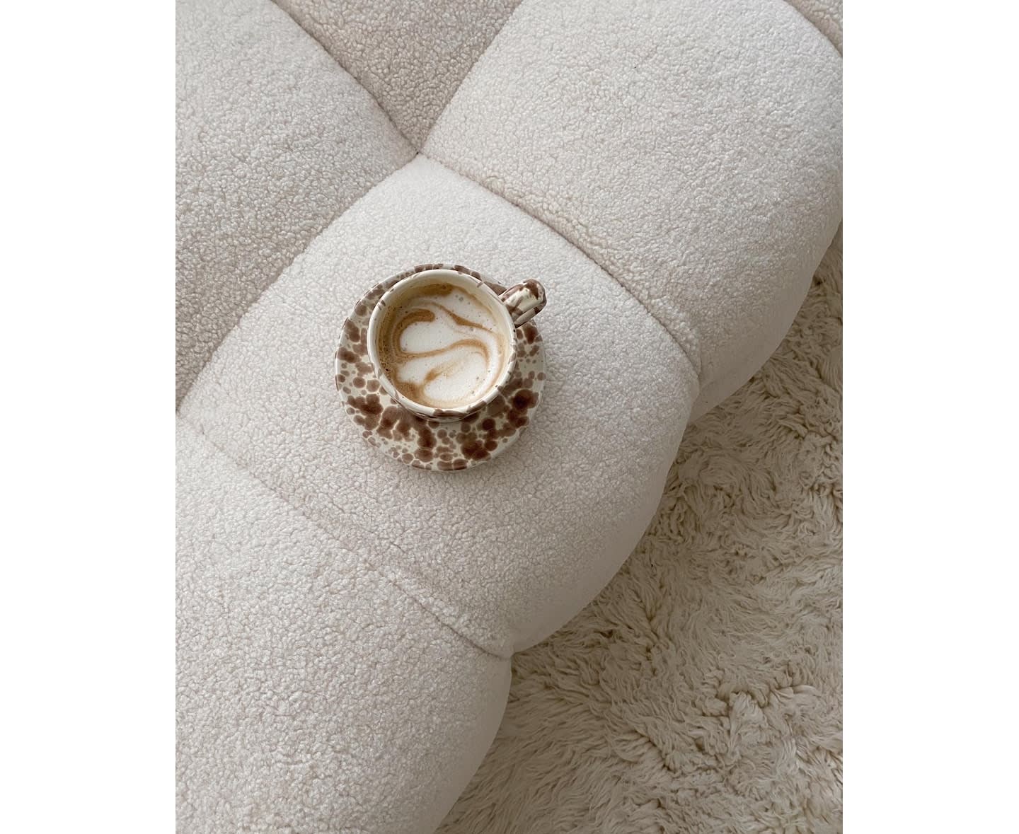 Sleepo Billie 3-Sitzer Sofa Creme Teddy