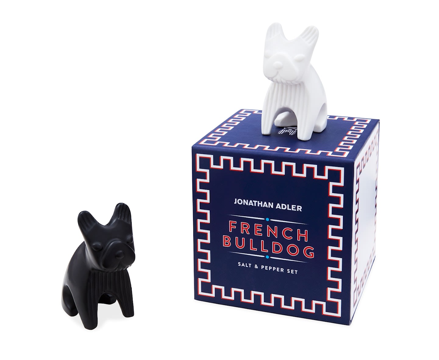 Jonathan Adler French Bulldog Salt &amp; Pepparströare