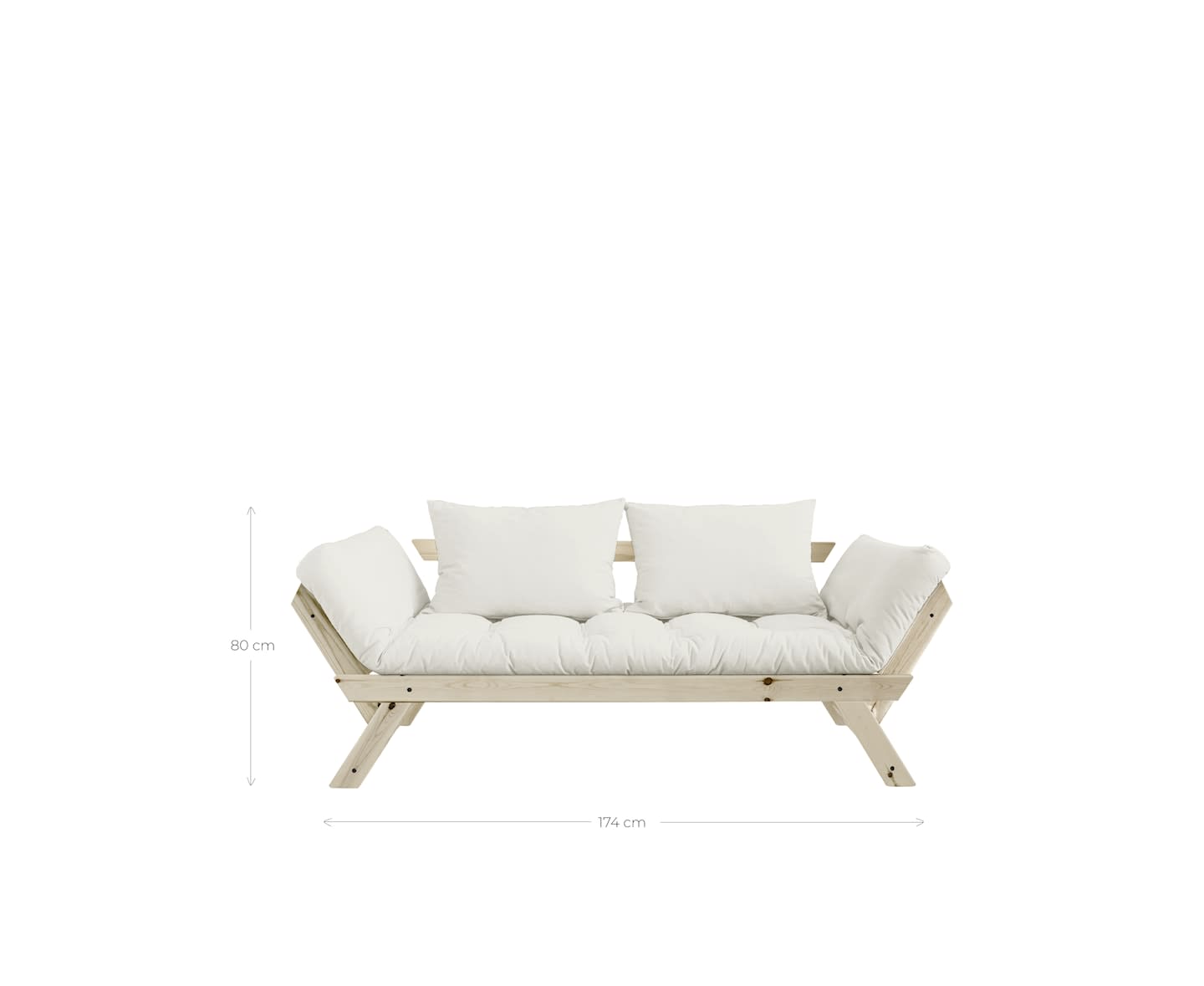 Karup Design Bebop Dagbädd Svart/Beige 174cm