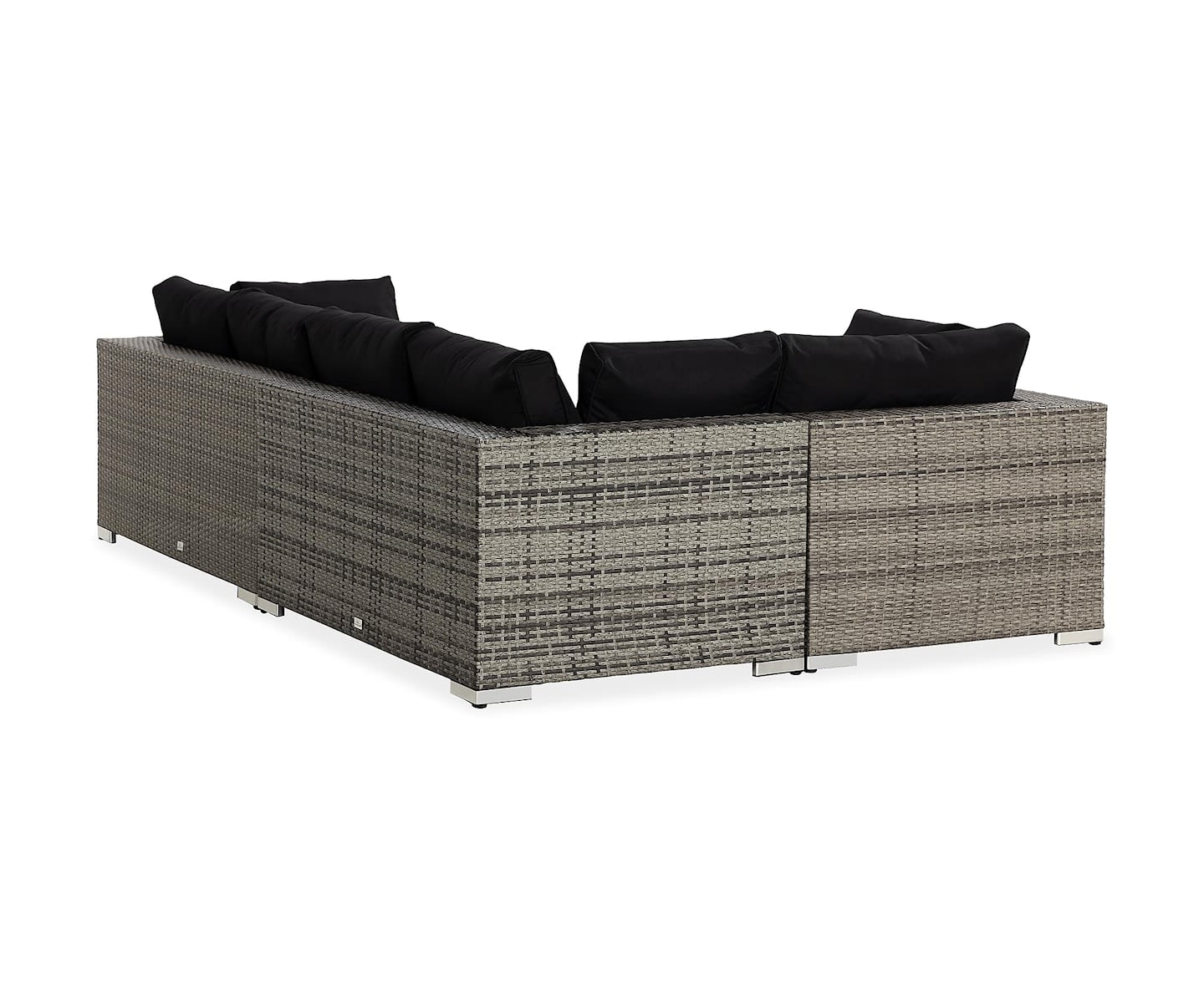 Nordic Outdoor Bora 5-seters lounge sofa inkl. blokkbord Grå