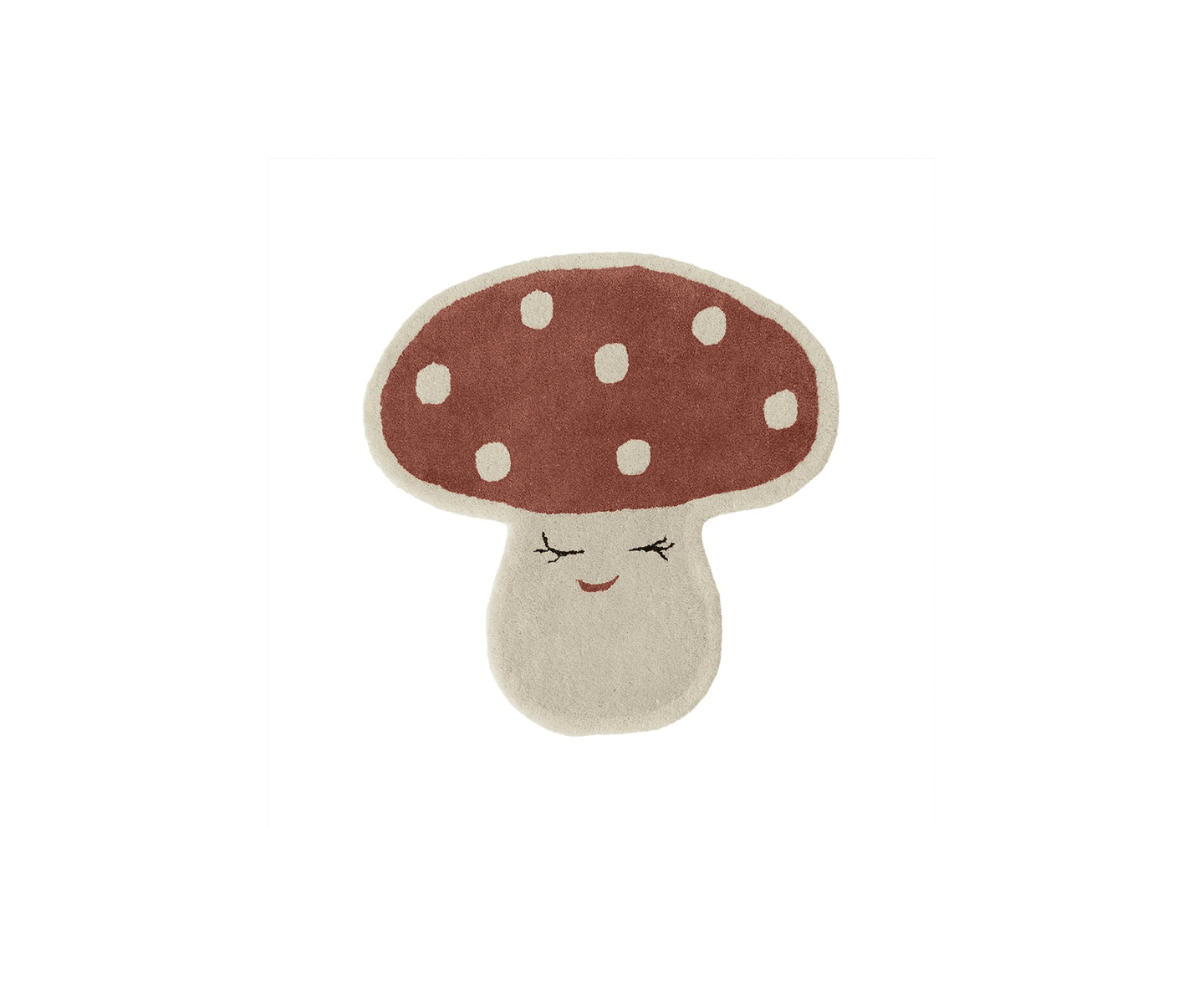 OYOY Living Malle Mushroom Matta Red 75x77