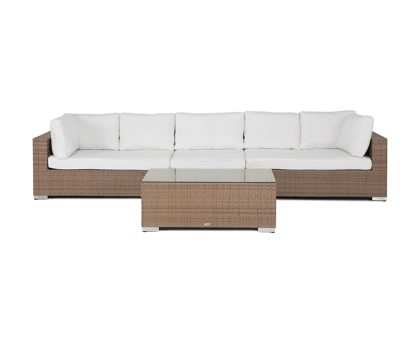 Nordic Outdoor Bora 5-seters lounge sofa inkl. Bord Sand