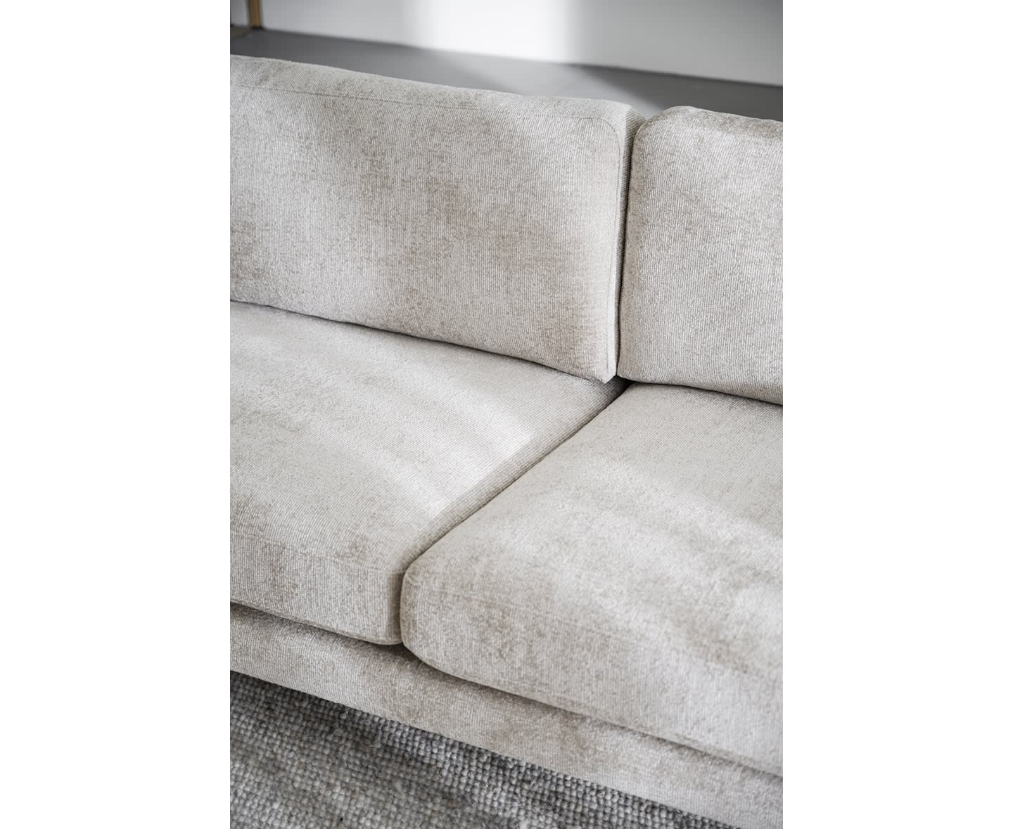 Rowico Home Braden 3-Sitzer Sofa Hellbeige/Braune Eiche