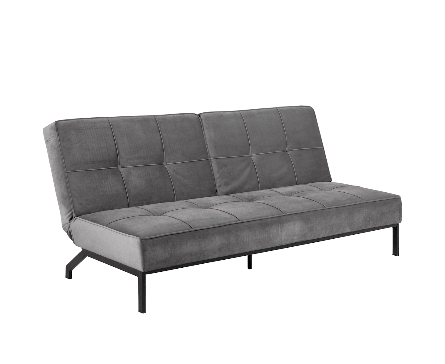 Nordic Home Sund Schlafsofa Samt Hellgrau 198cm