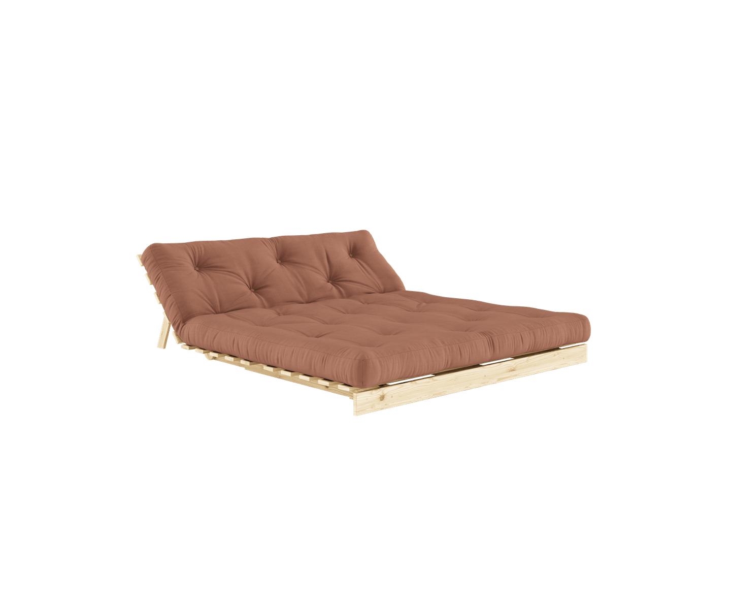 Karup Design Roots Bäddsoffa Natur/Clay Brown 160cm