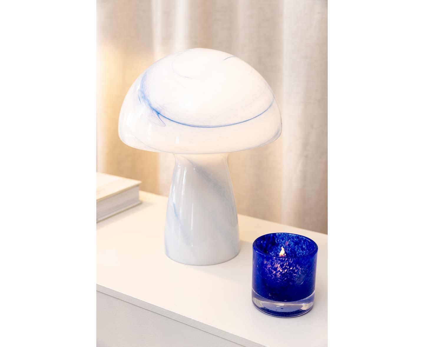 Globen Lighting Fungo Swirl 22 Tischlampe Blau