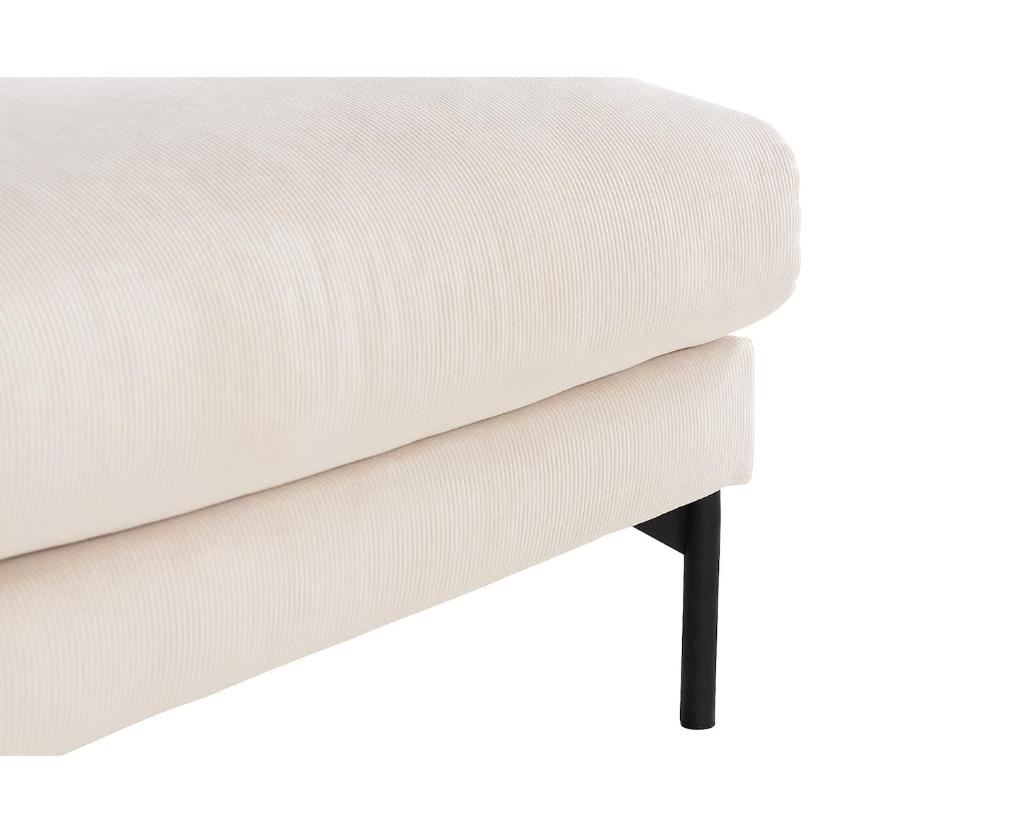 Nordic Home Rika Fotpall Manchester Beige