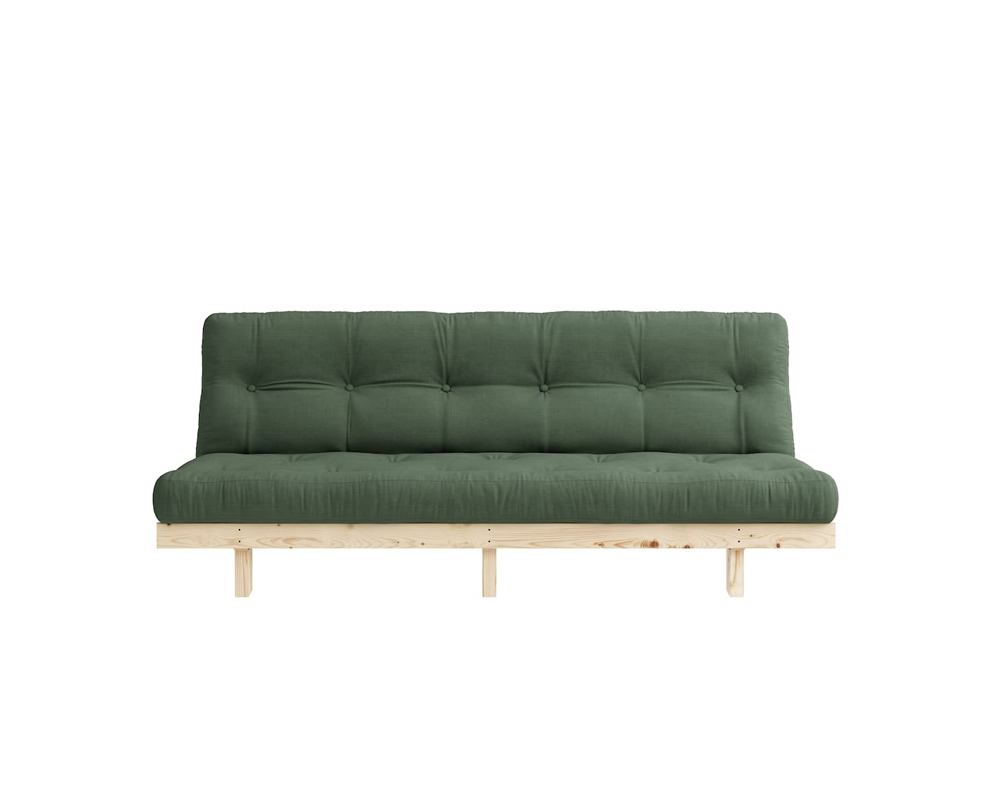 Karup Design Lean Schlafsofa Natur/Olivgrün 190cm