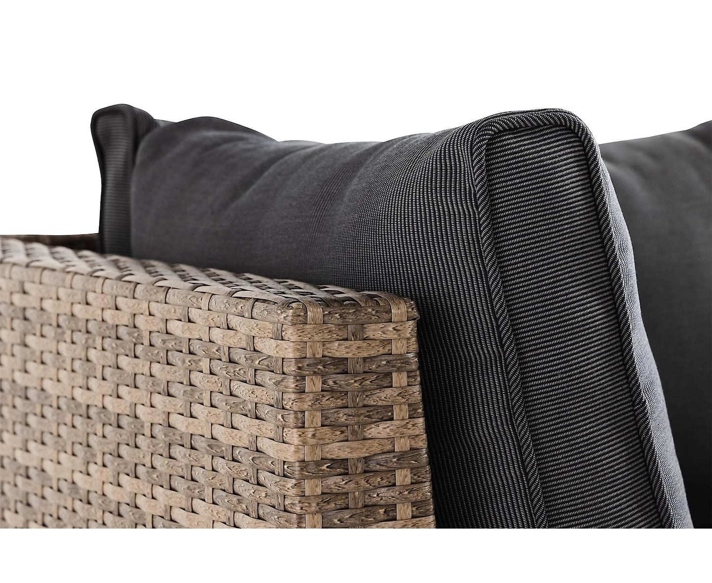 Nordic Outdoor Flynn 2-sits Loungsoffa Sand/Mörkgrå