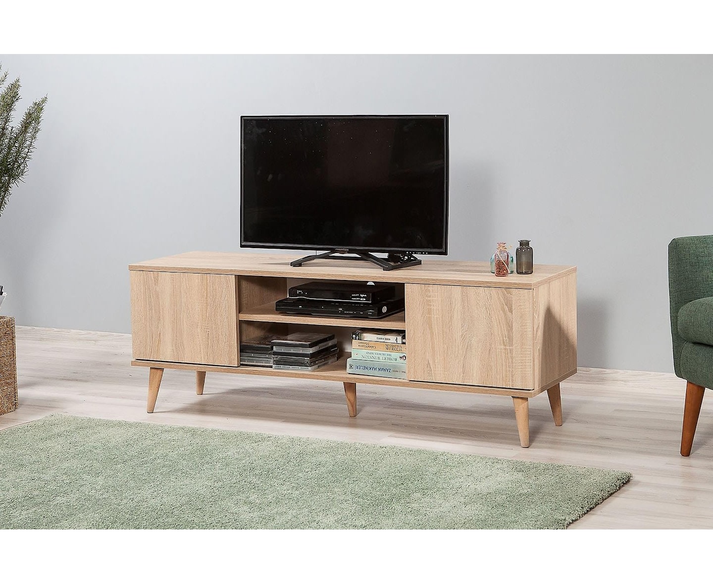 Nordic Home Kate Tv-bänk Ljusbrun