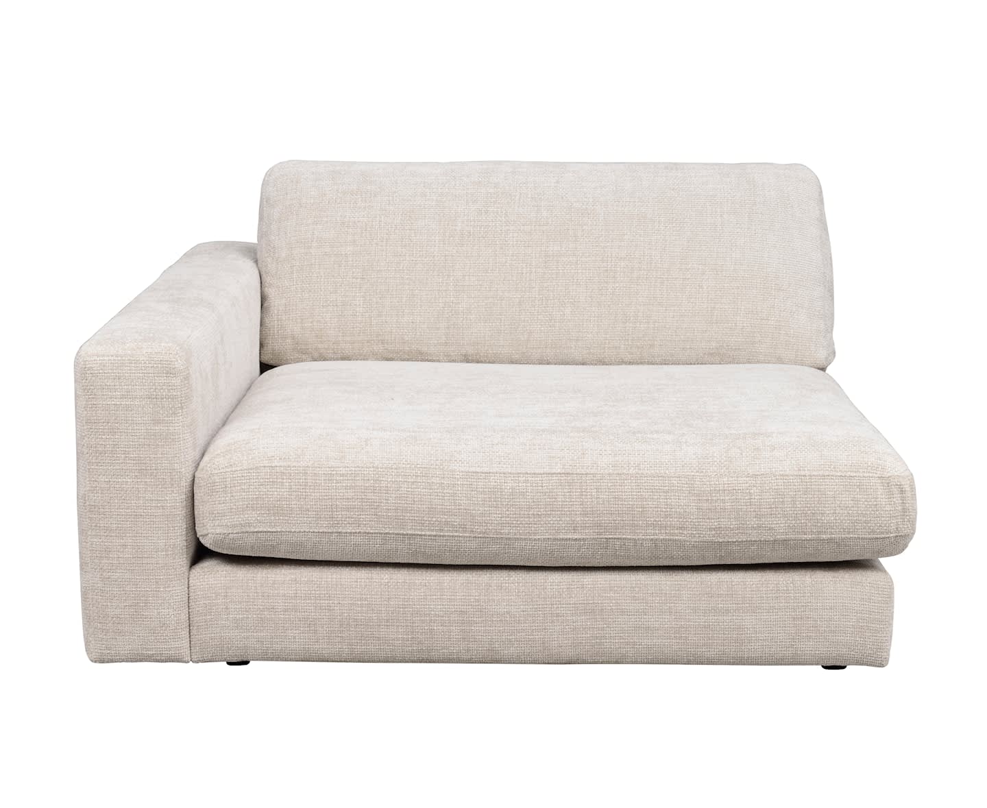 Rowico Home Duncan 1,5-Sitzer Modul mit Chaiselongue links in Hellgrau