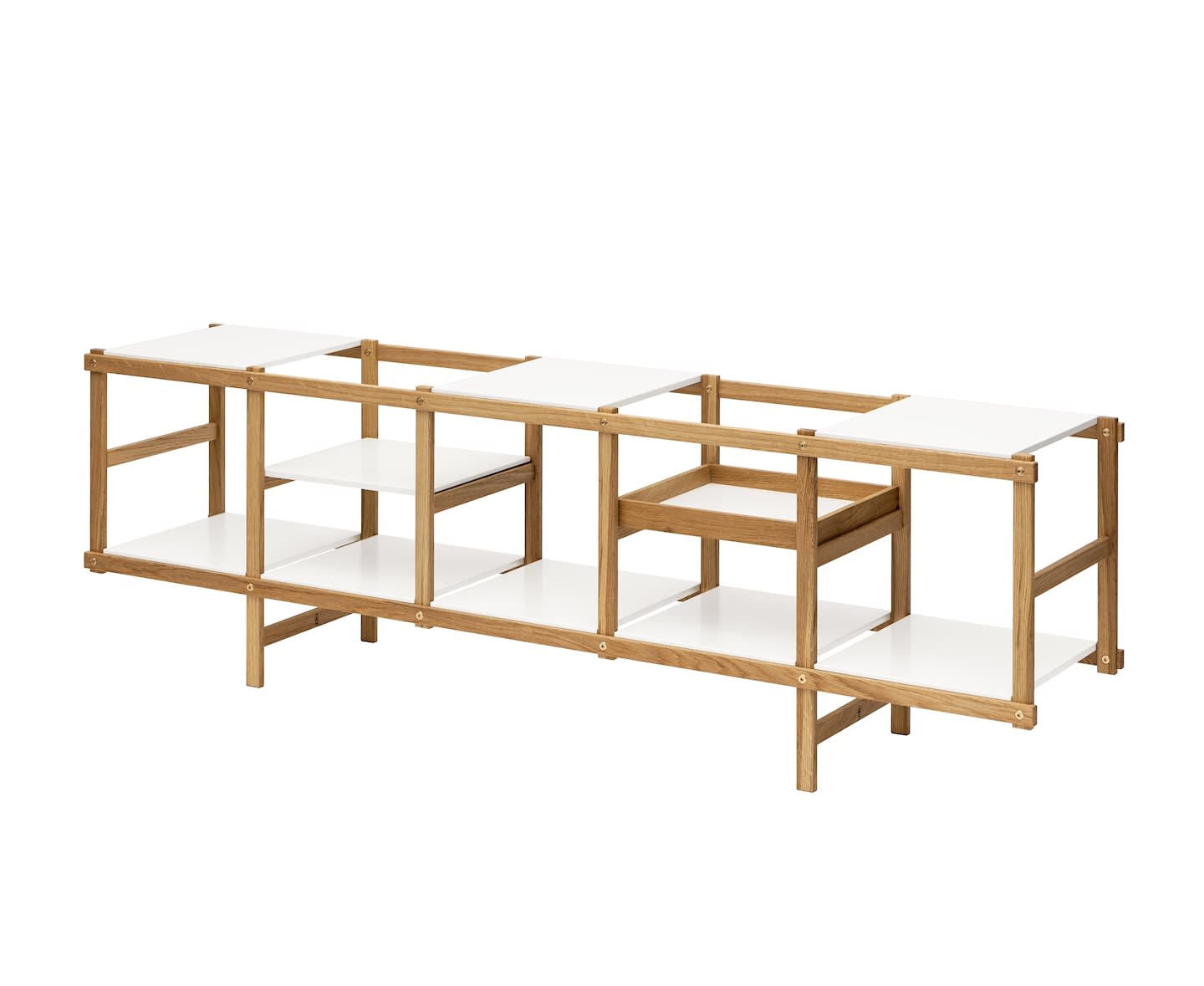 Design House Stockholm Frame Hylla Low Oak/White