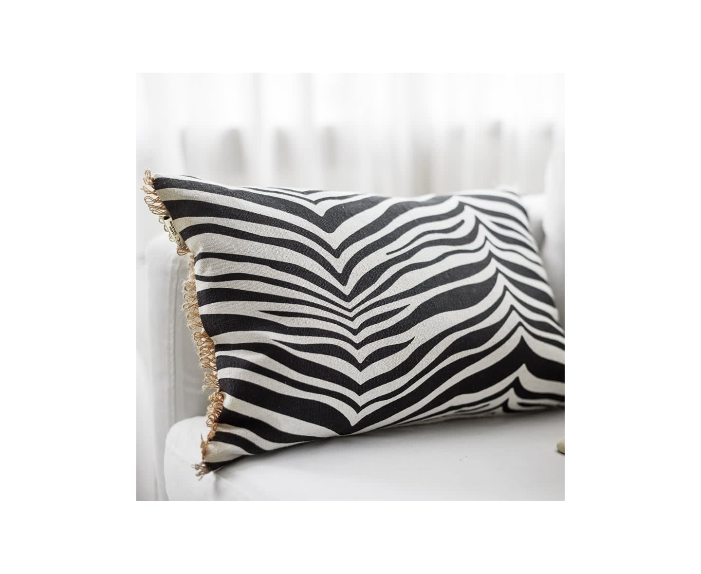 Classic Collection Zebra Pyntepute Svart 40x60