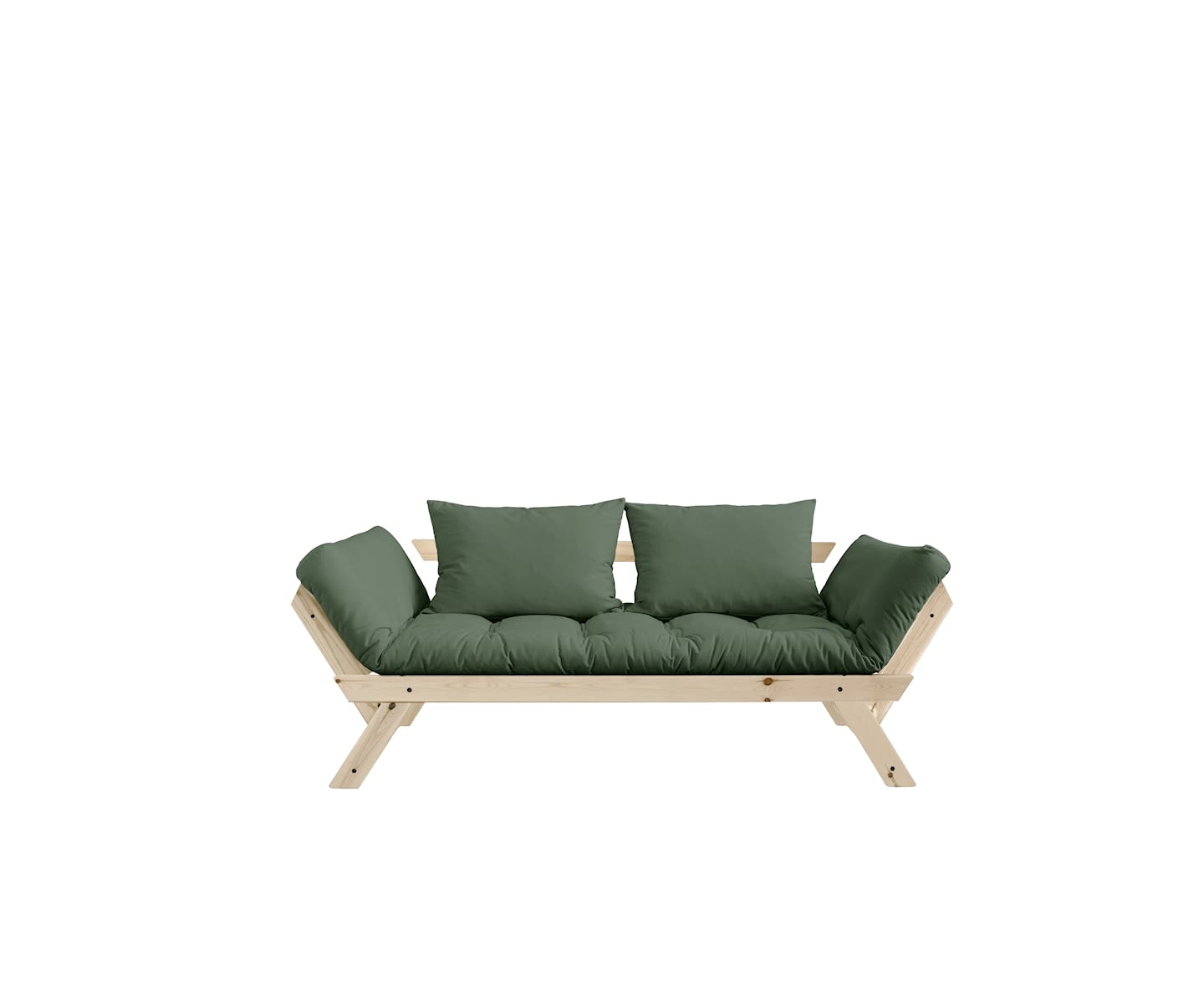 Karup Design Bebop Tagesbett Natur/Olivgrün 174cm