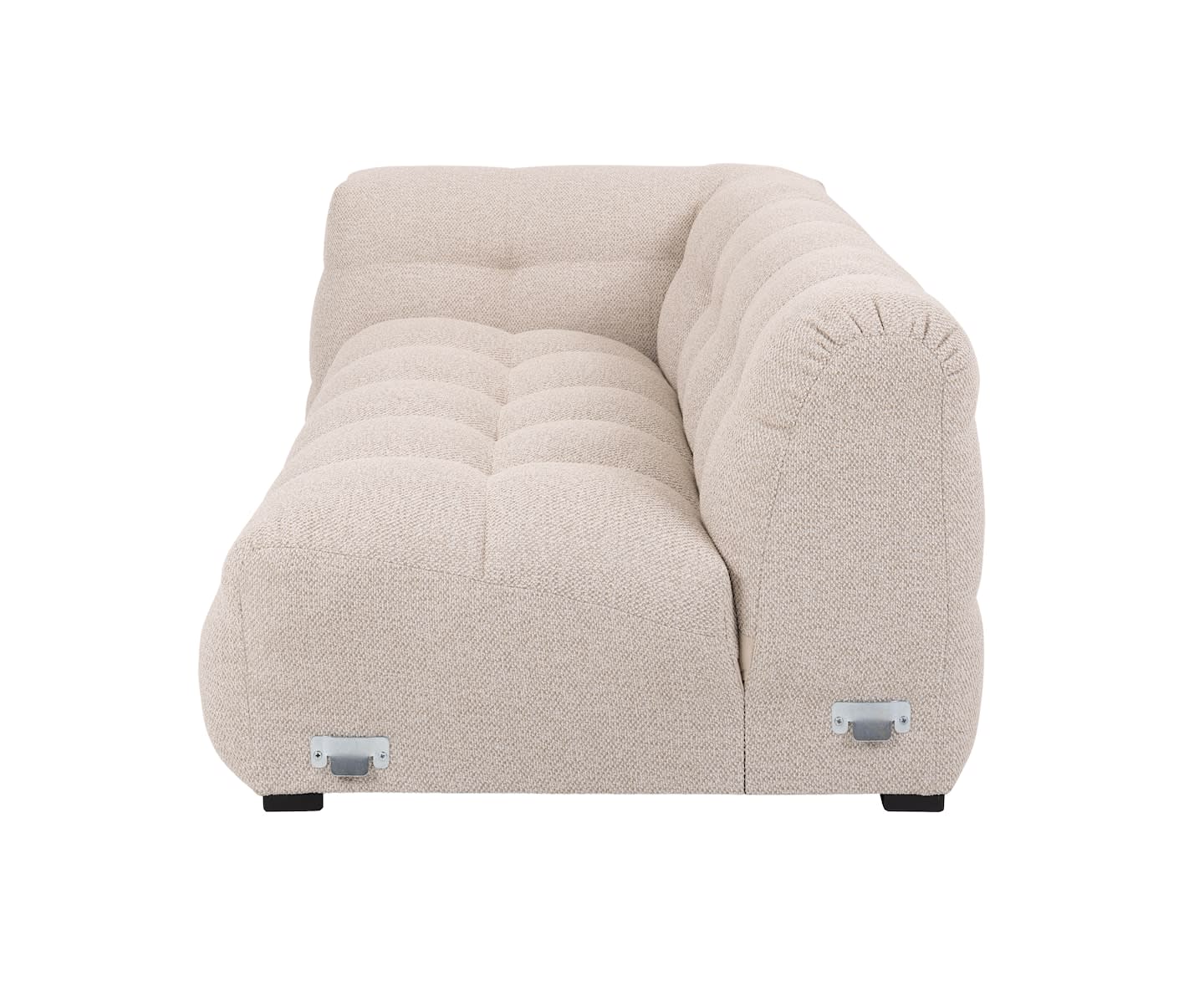 Sleepo Billie 2-Sitzer Sofa Modul Links Armlehne Beige Bouclé 174cm