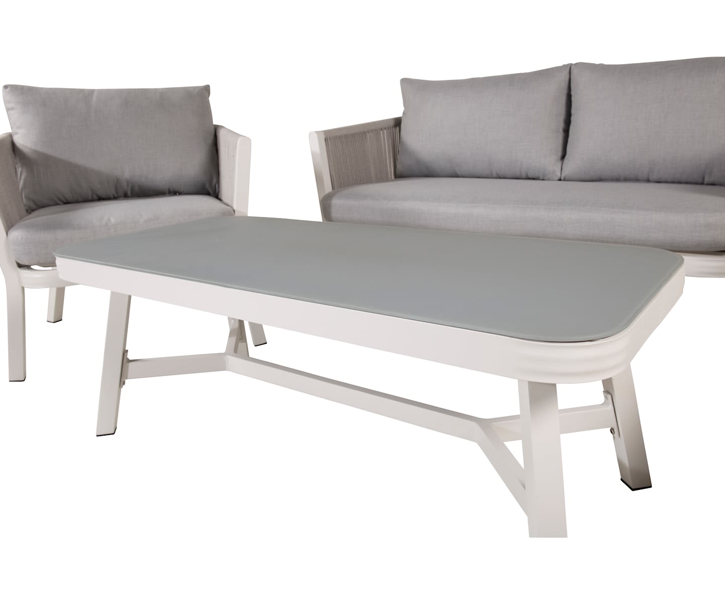 Nordic Outdoor Viola Lounge Set Vit/Grå