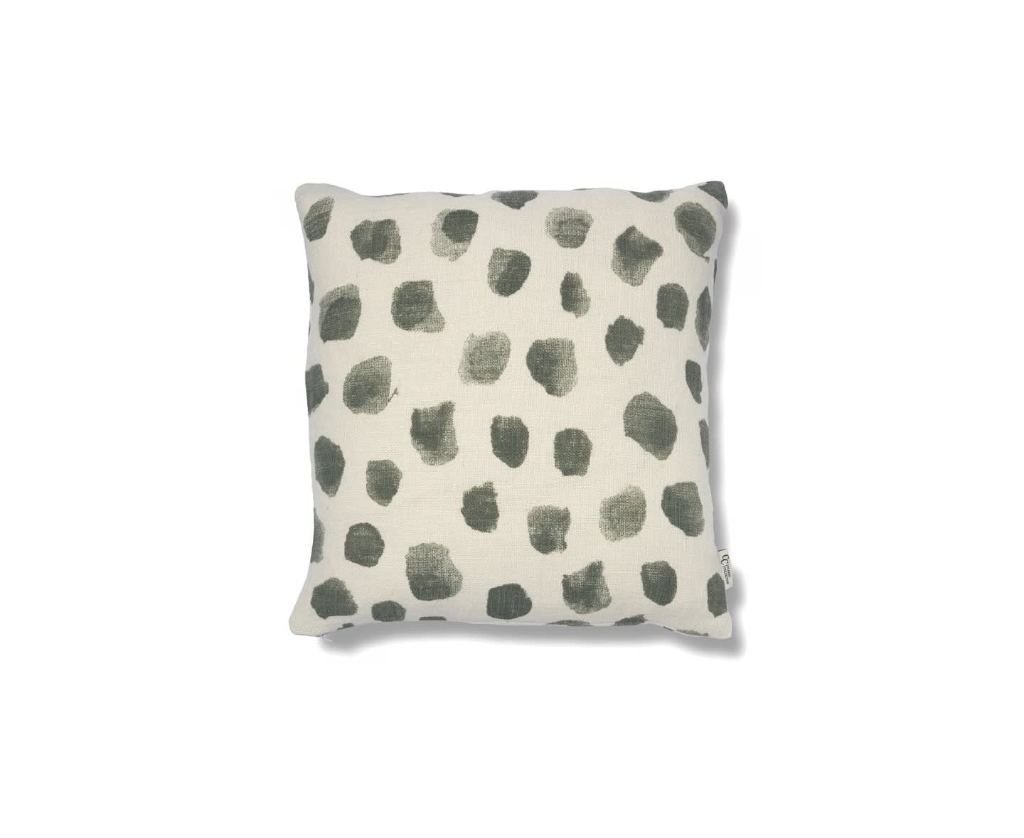 Classic Collection Dotty Putetrekk Lin Hvit/Thyme 50x50