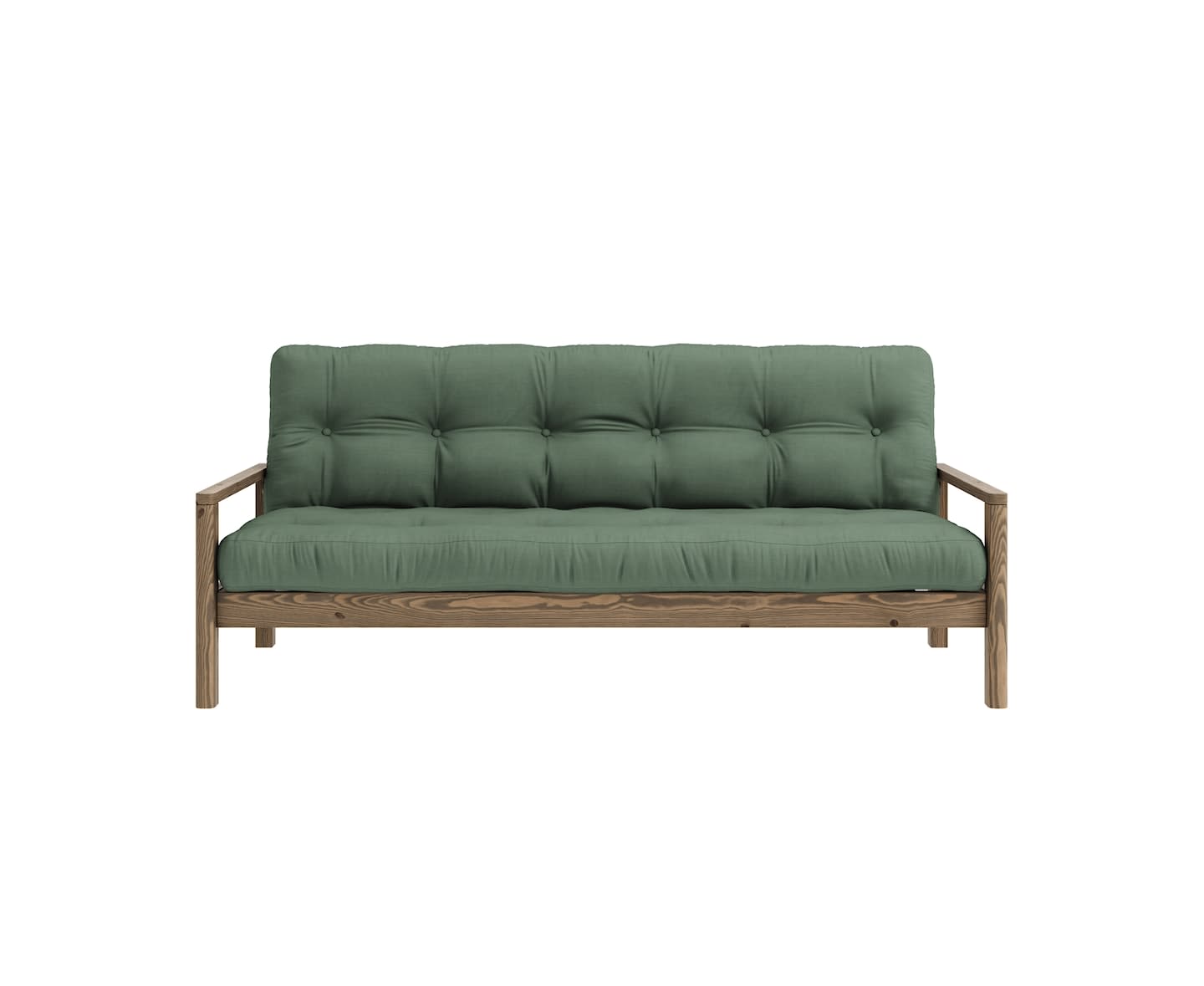 Karup Design Knob Bäddsoffa Brun/Olive Green 130cm