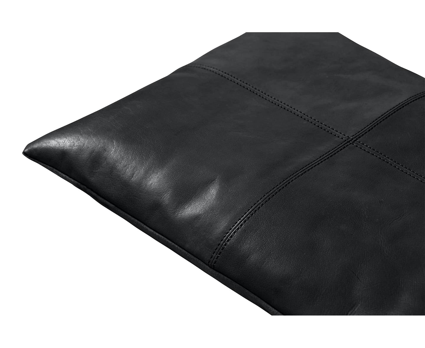 Cinas Sittsdyna Bank Leder Schwarz 104x35cm