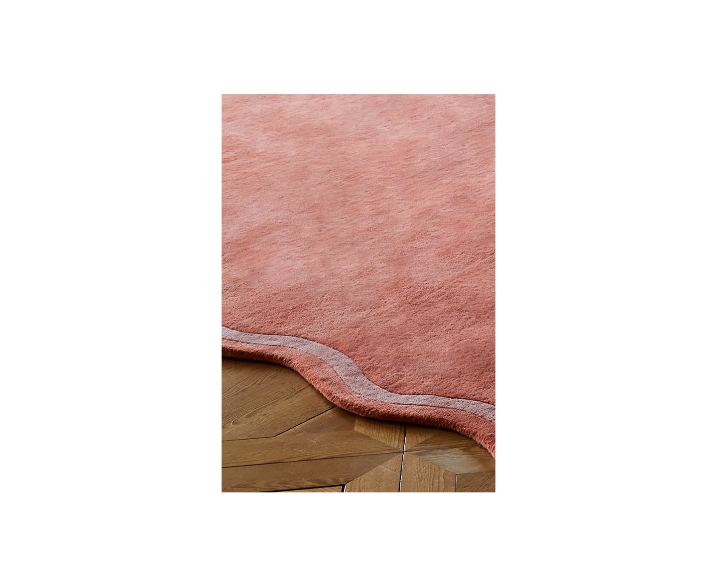 Layered Organic Scallop Ullmatta Watermelon Pink 180x270