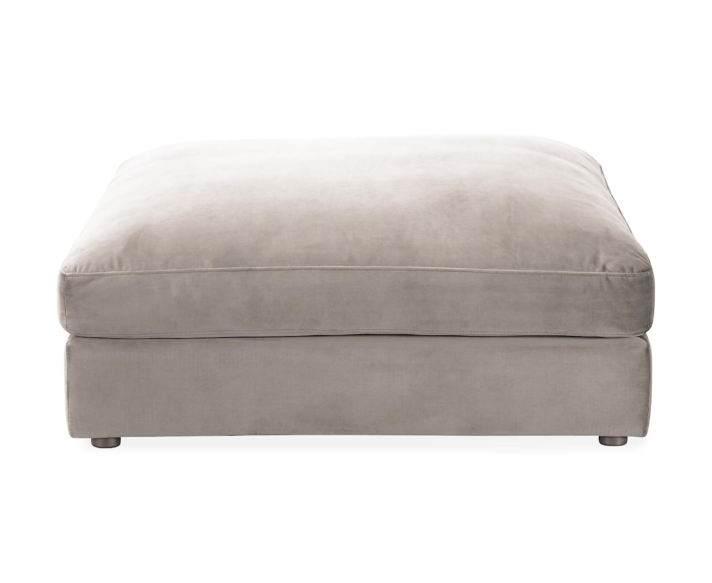 Nordic Home Rudy Fotpall Sammet Beige