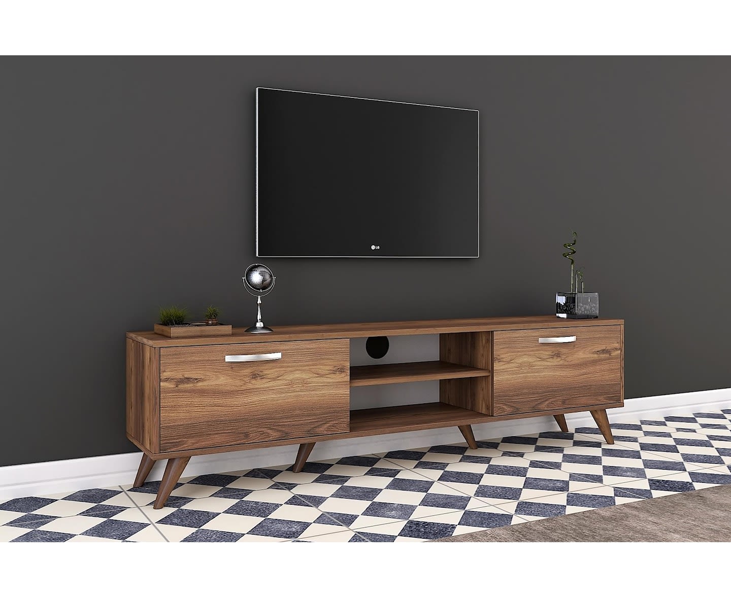 Nordic Home Konrad TV-benk Brun