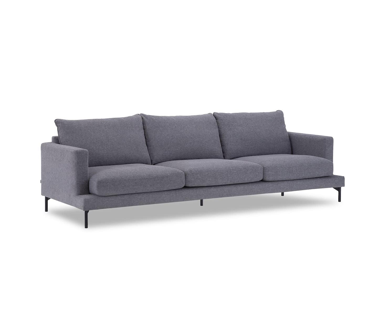 Sleepo Olivia 4-Sitzer Sofa Grau 272cm