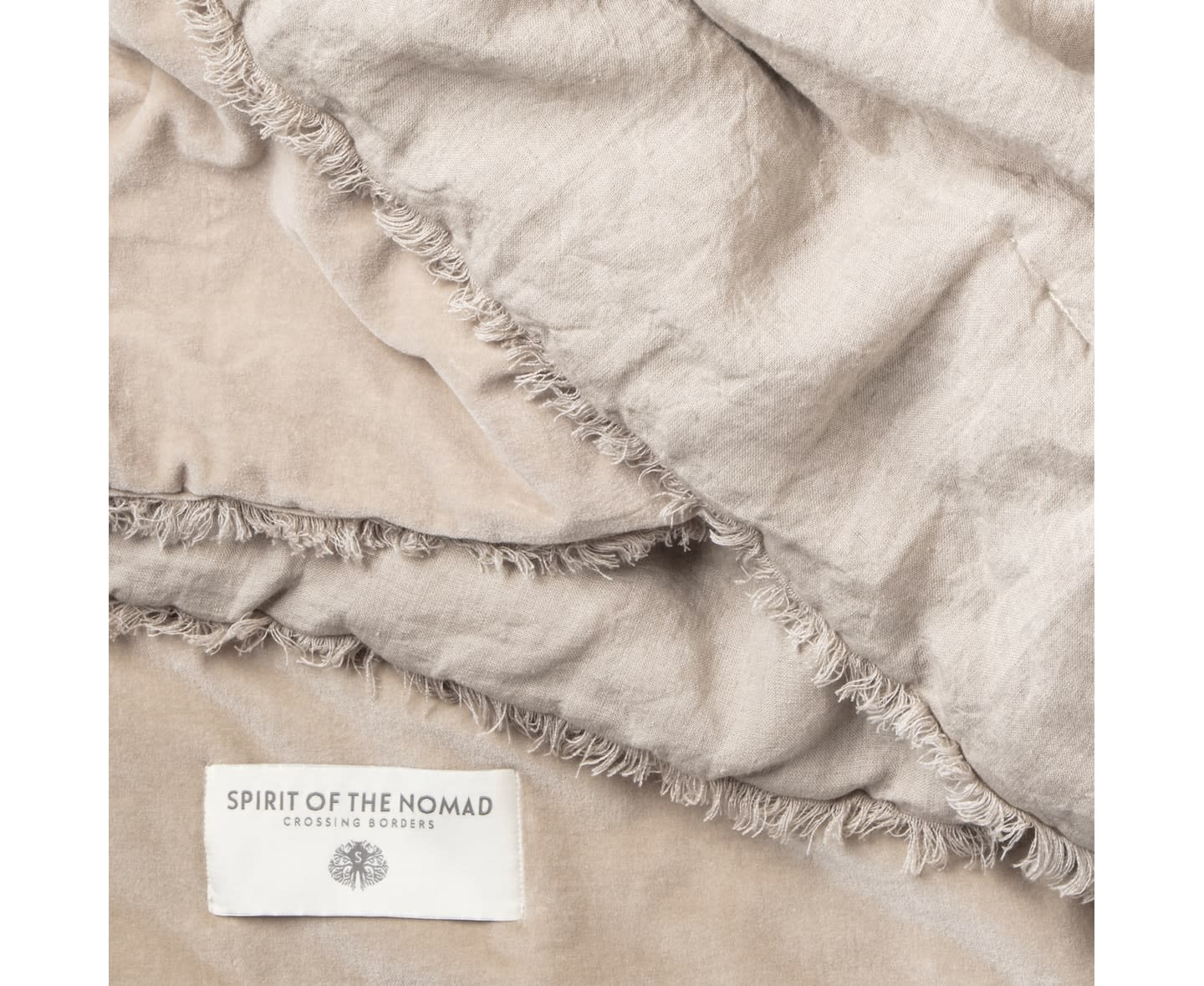 Spirit of the Nomad Nomad Tagesdecke Samt/Flachs Desert Beige 260x260