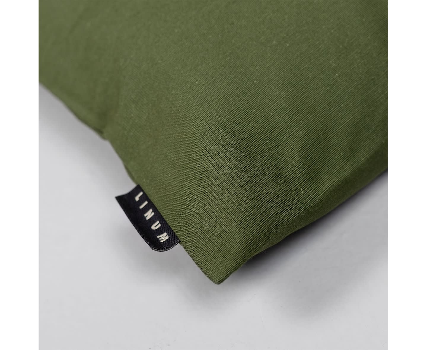 Linum Annabell Putetrekk Dark Olive Green 50x50