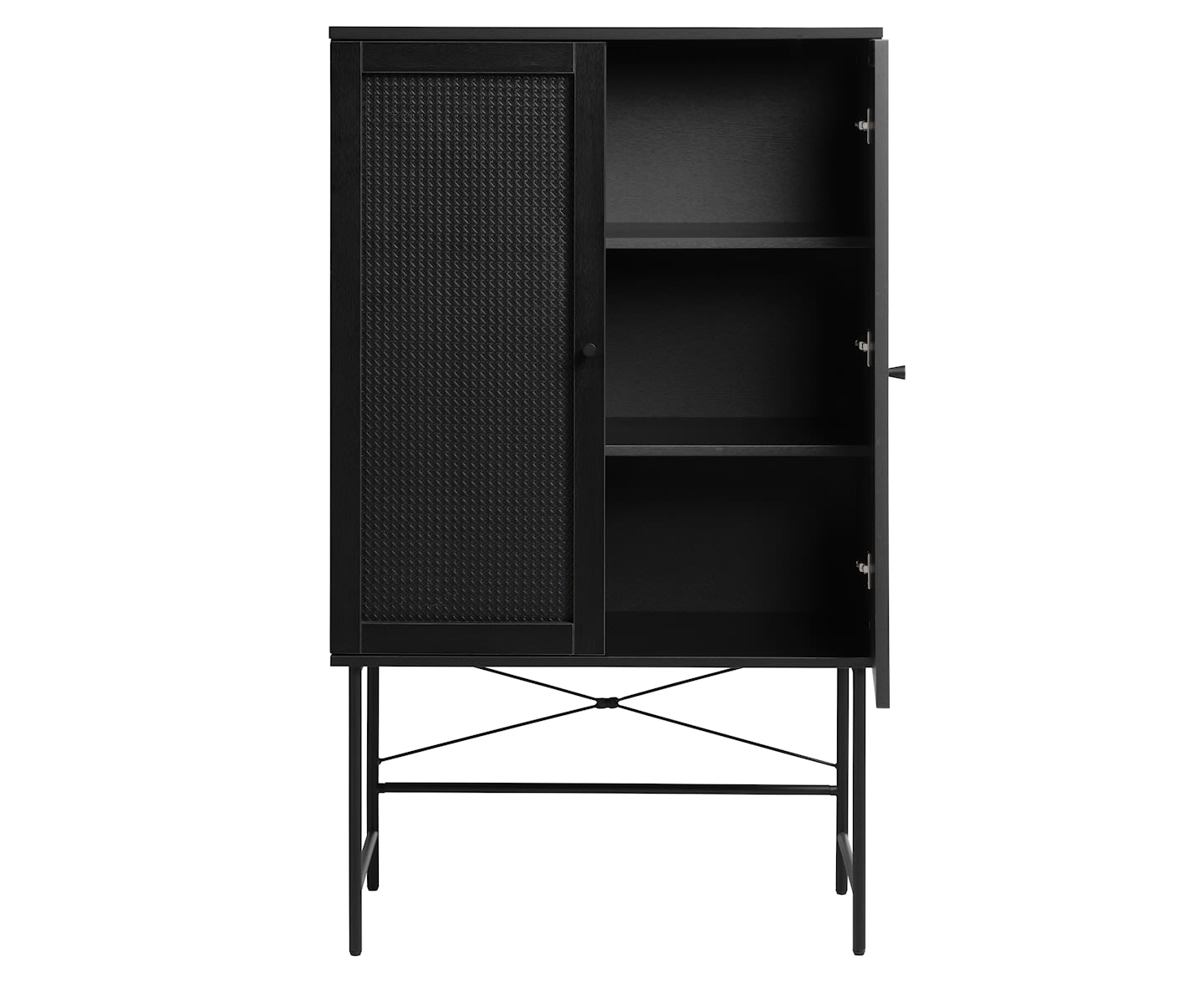 Sleepo Elin Schrank Black 135cm