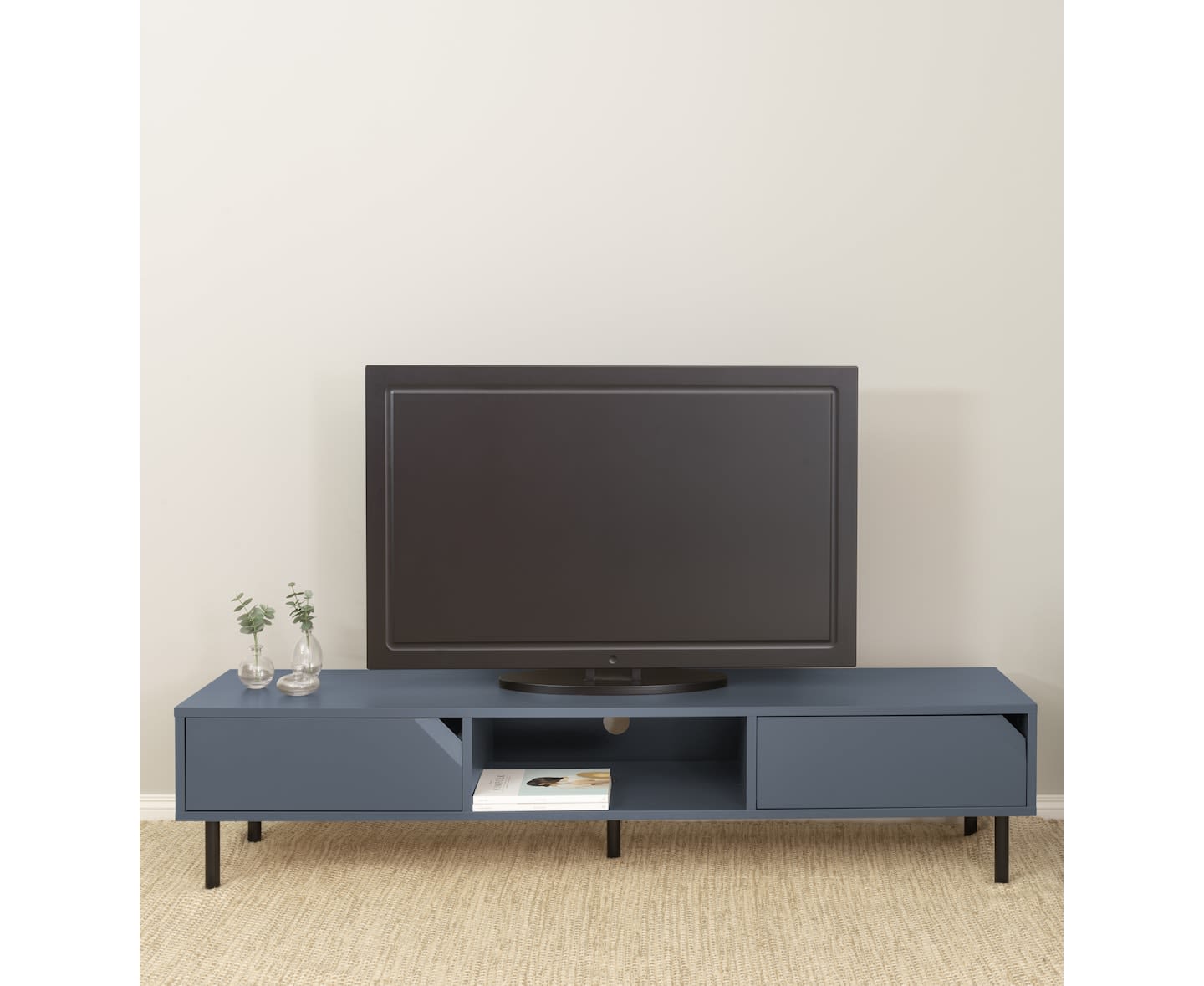 Tenzo Corner TV-bänk Lake Blue Matte 176.5cm